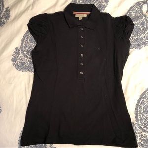 Black Burberry Polo size S